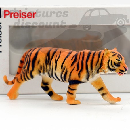 Figurine Tigre Elastolin – 75mm – Animal Sauvage Cirque – Ancienne Boîte