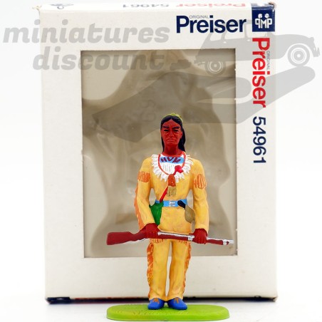 Figurine Winnetou - Preiser - Elastolin - 1/25ème en boite