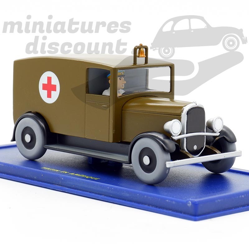 TINTIN AMBULANCE CHICAGO (MARRON) - 1/43ème en boite