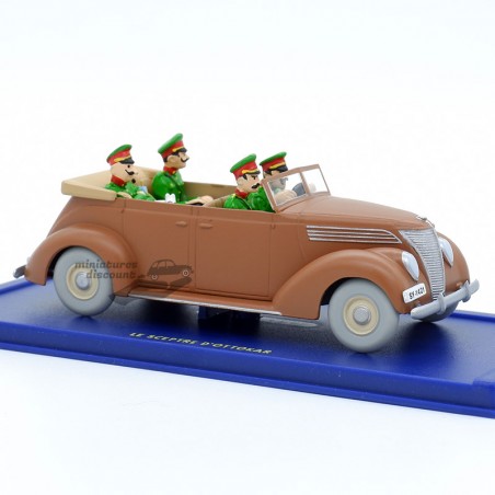LA FORD V8 DÉCAPOTABLE DE 1937 DU SCEPTRE D'OTTOKAR TINTIN - 1/43ème en boite