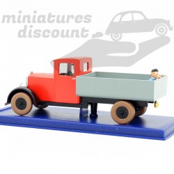 TINTIN "LE CAMION ROUGE" (ROUGE) - 1/43ème en boite