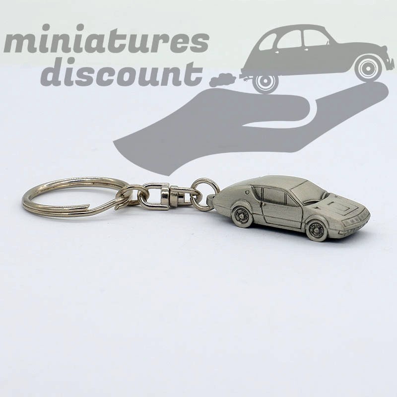 Porte clés en etain, Renault 6 - miniature en Etain