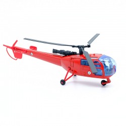 Hélicoptère Alouette Pompier - Solido - 1/55ème en blister