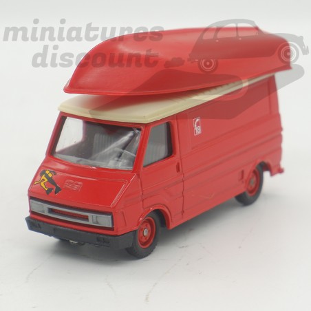 CITROËN C35 + BATEAU (ROUGE) - SOLIDO - 1/50ème sous blister