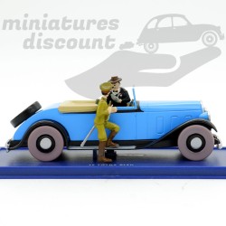 La décapotable Tintin - Le Lotus bleu - 1/43ème en boite