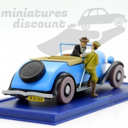 La décapotable Tintin - Le Lotus bleu - 1/43ème en boite