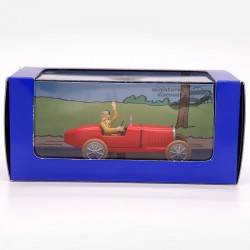 Bugatti Type 37 sport de 1926 - Le bolide de Bobby Smiles, de Tintin en Amérique - 1/43ème en boite