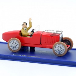 Bugatti Type 37 sport de 1926 - Le bolide de Bobby Smiles, de Tintin en Amérique - 1/43ème en boite