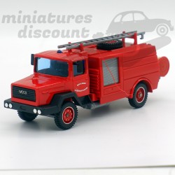 CAMION POMPIER IVECO (ROUGE) - SOLIDO - 1/50ème sous blister