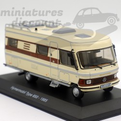 CAMPING-CAR MERCEDES HYMERMOBIL TYPE 650 DE 1985 (BLANC-BEIGE) - 1/43ème sous blister