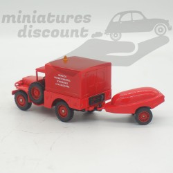 POMPIERS, DODGE 4X4 POMPIERS (ROUGE) - SOLIDO - 1/50ème sous blister