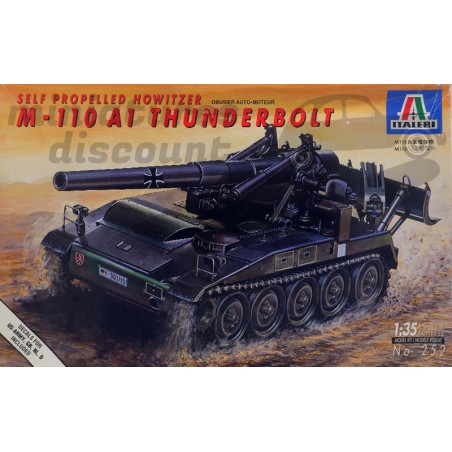 M-110 A1 THUNDERBOLT- SELF PROPELLES HOWITZER (A PEINDRE) - ITALERI - 1/35ème en boite