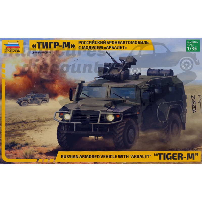 TIGER-M - RUSSAIN ARMORED VEHICULE - Maquette ZVEZDA 3683 - 1/35ème en boite