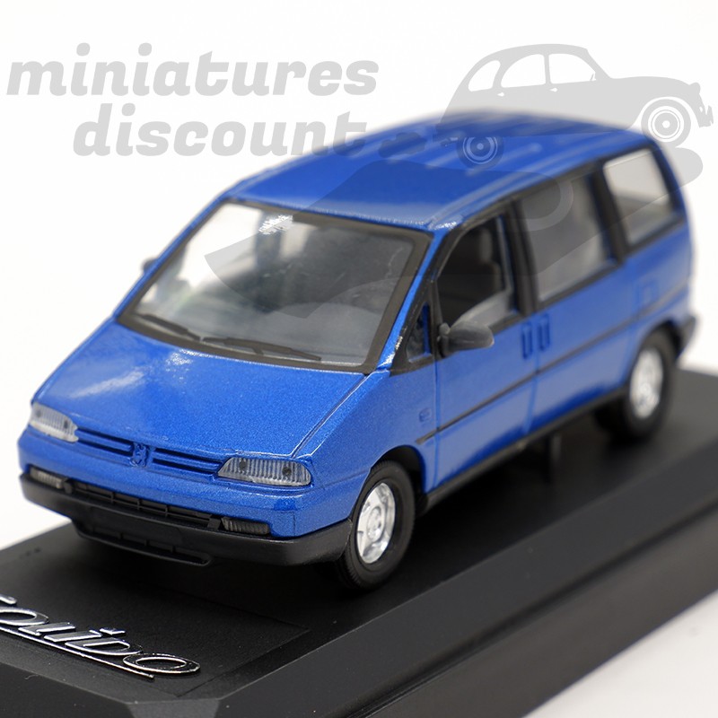 Modèle Réduit Peugeot 806 Bleu Solido - Échelle 1/43, Occasion, Zamak, Boîte D'origine