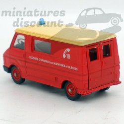CITROEN C35 POMPIERS (ROUGE) - SOLIDO - 1/50ème en boite