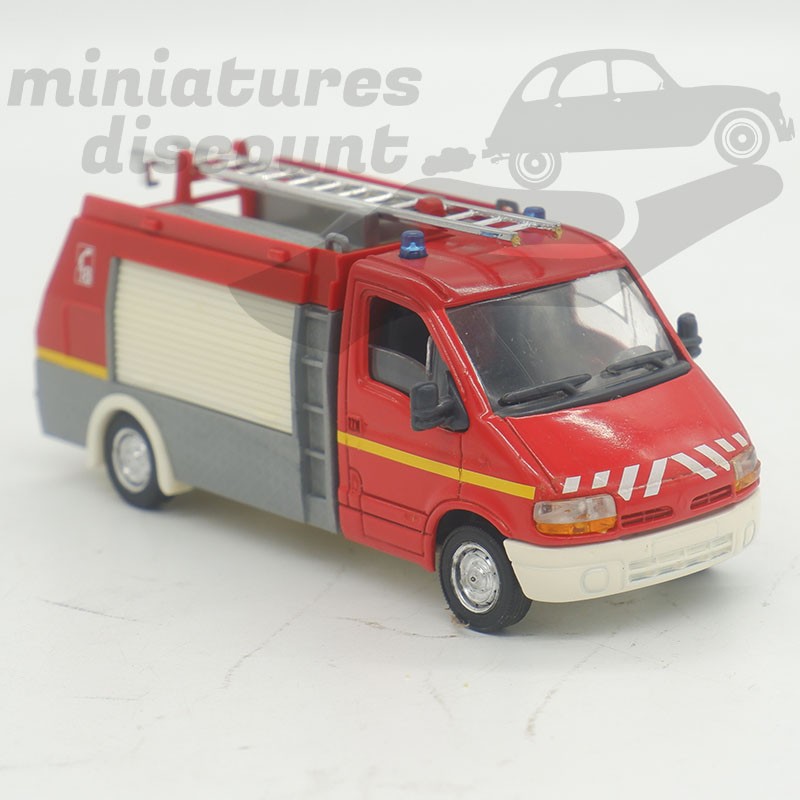 RENAULT MASTER POMPIERS VPI (ROUGE) - SOLIDO - 1/50ème en boite