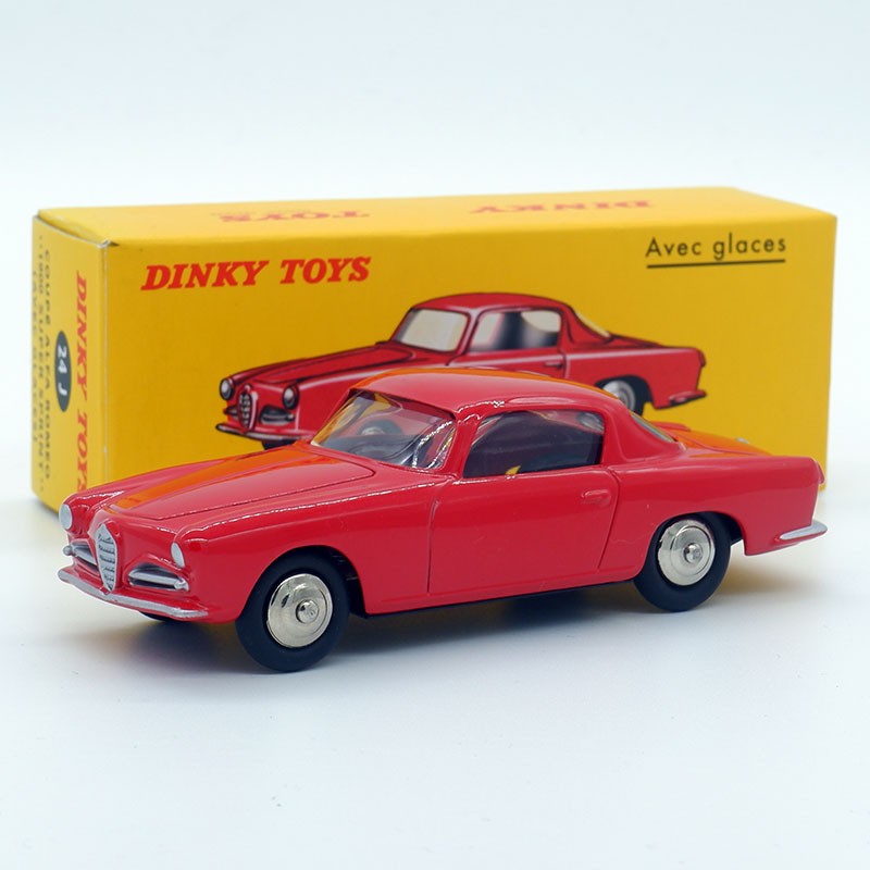 Dinky Toys France - Alfa Romeo 1900 SS Rouge - Réf 24J - Miniature Meccano 1/43