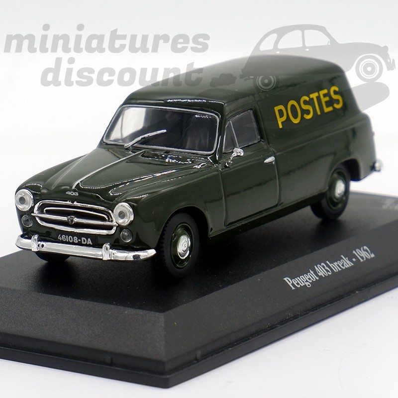 PEUGEOT 403 BREAK 1962 (VERT FONCÉ) - 1/43ème sous blister