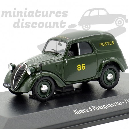 SIMCA 5 FOURGONNETTE 1938 (VERT FONCÉ) - 1/43ème en boite