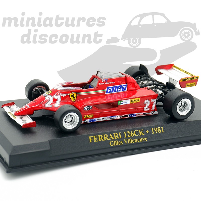 Premium Collectibles 1:24 F1 Ferrari 126 CK Villeneuve 1981 (Neuf avec