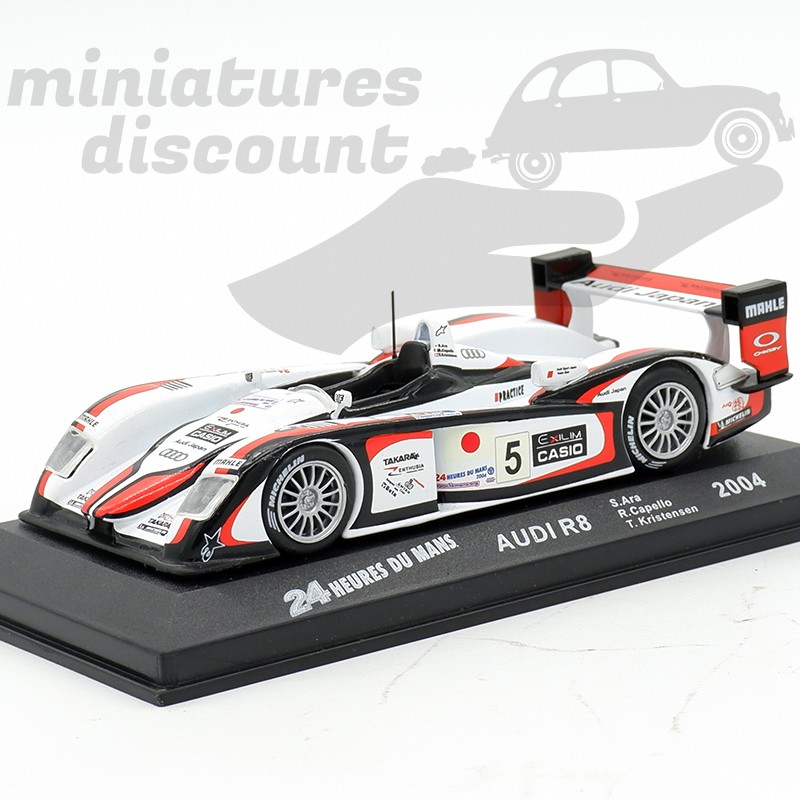 Voiture Miniature Audi R8 Le Mans 2004 N°7 - Échelle 1/43, Marque IXO, Neuve En Boîte
