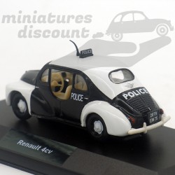 RENAULT 4CV POLICE (BLANC ET NOIR) - ELIGOR - 1/43ème en boite