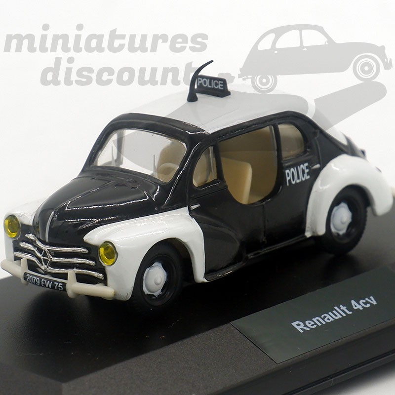 RENAULT 4CV POLICE (BLANC ET NOIR) - ELIGOR - 1/43ème en boite