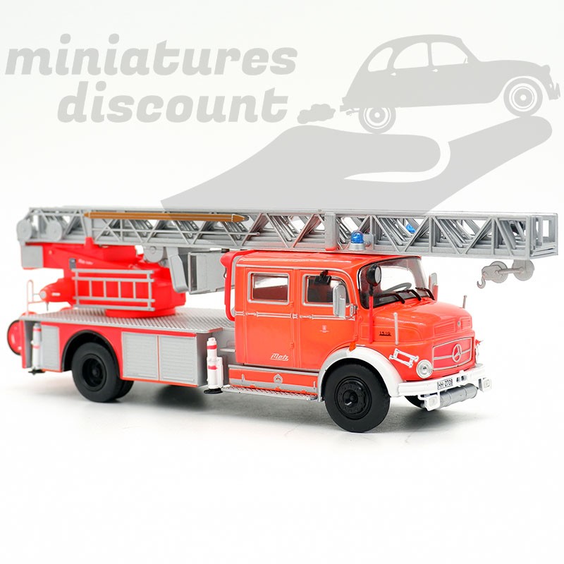 OPO 10 - Lot De 2 Camions De Pompiers 1/43 - Mercedes L1519 Et Berliet GAK - Métal - 5