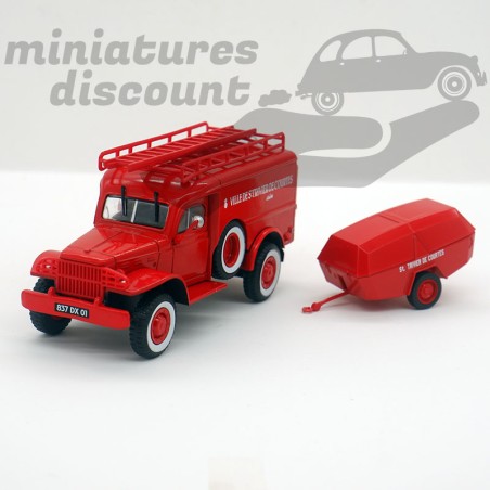 Dodge WC54 + MPR Pompiers - 1/43ème sous blister