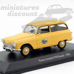 SIMCA ARONDE P60 RANCH LA POSTE (JAUNE) - 1/43ème sous blister
