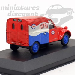 MINIATURE CITROËN 2CV FOURGONNETTE ESSO AVEC BOÎTE (ROUGE) - 1/43ème en boite
