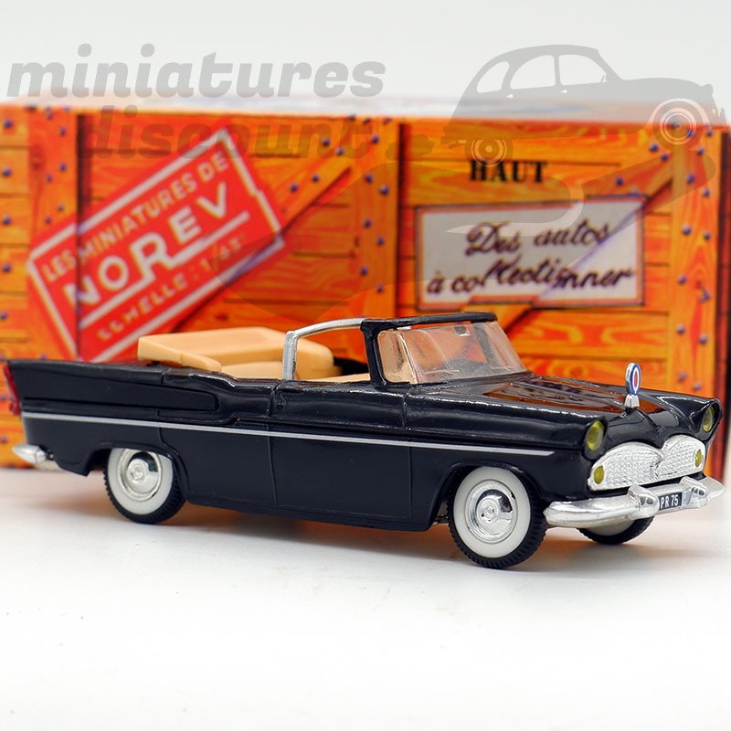 Miniature Simca Présidentielle 1958 - Échelle 1/43 - Marque IXO - Boîte Plexi - NEUVE