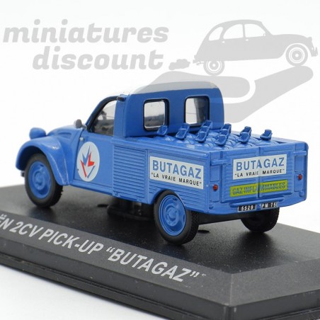 Miniature Ixo/Altaya Citroën 2CV Pick-up Butagaz - Échelle 1/43 - Bleu - Occasion Excellent état