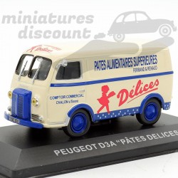 PEUGEOT D3A "PÂTES DELICES" (BEIGE) - 1/43ème en boite