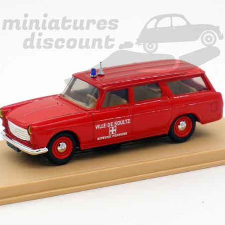 Peugeot 404 Break Pompiers Ville de Soultz - Eligor - 1/43ème en boite