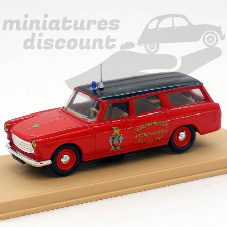 Peugeot 404 Break Pompiers SDIS Ile de France - Eligor - 1/43ème en boite