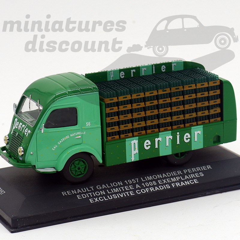 RENAULT GALION "PERRIER" SÉRIE LIMITÉE 1008 EX (VERT) - COFRADIS - 1/43ème en boite