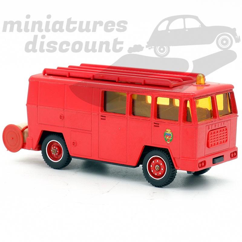 BERLIET GAK 17 POMPIERS FPT- SOLIDO (ROUGE) - SOLIDO - 1/55ème en boite