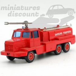 BERLIET GBC 34 CAMIVA POMPIERS (ROUGE) - SOLIDO - 1/50ème en boite