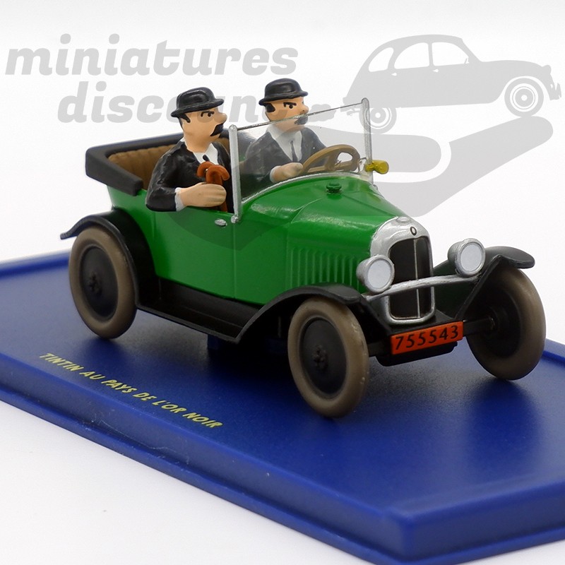 La Citroën Torpedo des DUPONDT - Tintin au pays de l'or noirs - 1/43ème en boite