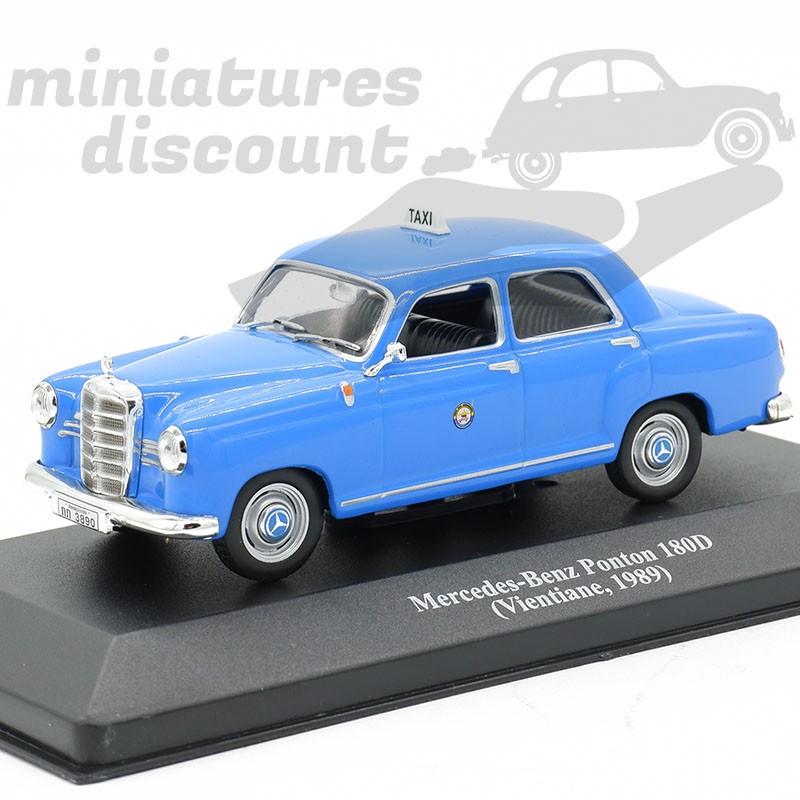 Taxi Mercedes Ponton 180D (Vientiane 1989) - 1/43ème en boite