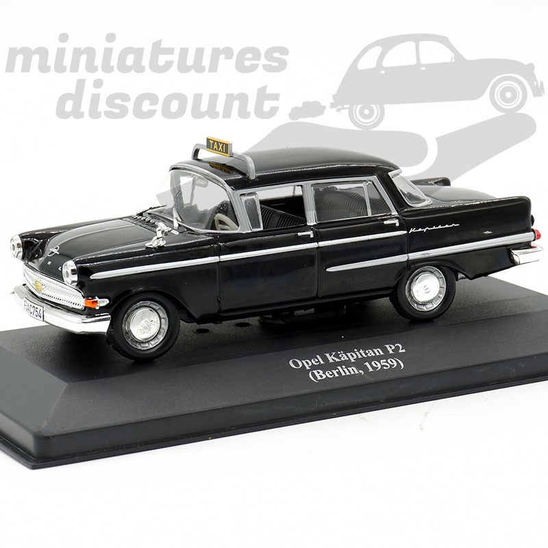 OPEL KAPITAN P2 TAXI DE BERLIN EN 1959 (NOIR) - 1/43ème en boite