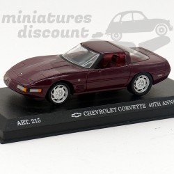 CHEVROLET CORVETTE 40ÈME ANNIVERSAIRE MINICHAMPS (ROUGE FONCÉ) - MINICHAMPS - 1/43ème en boite