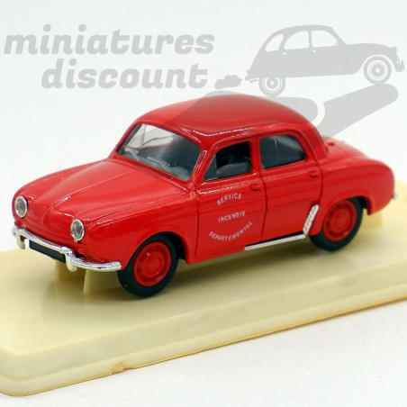 Micro-miniature Gitanes – Renault Dauphine Rouge, échelle 1/100, Métal, Avec Boîte – Occasion