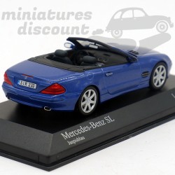 MERCEDES BENZ SL (BLEU) - MINICHAMPS - 1/43ème en boite