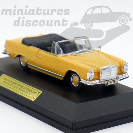 MERCEDES-BENZ 280 SE 3.5 CABRIOLET (JAUNE) - FALLER - 1/43ème en boite