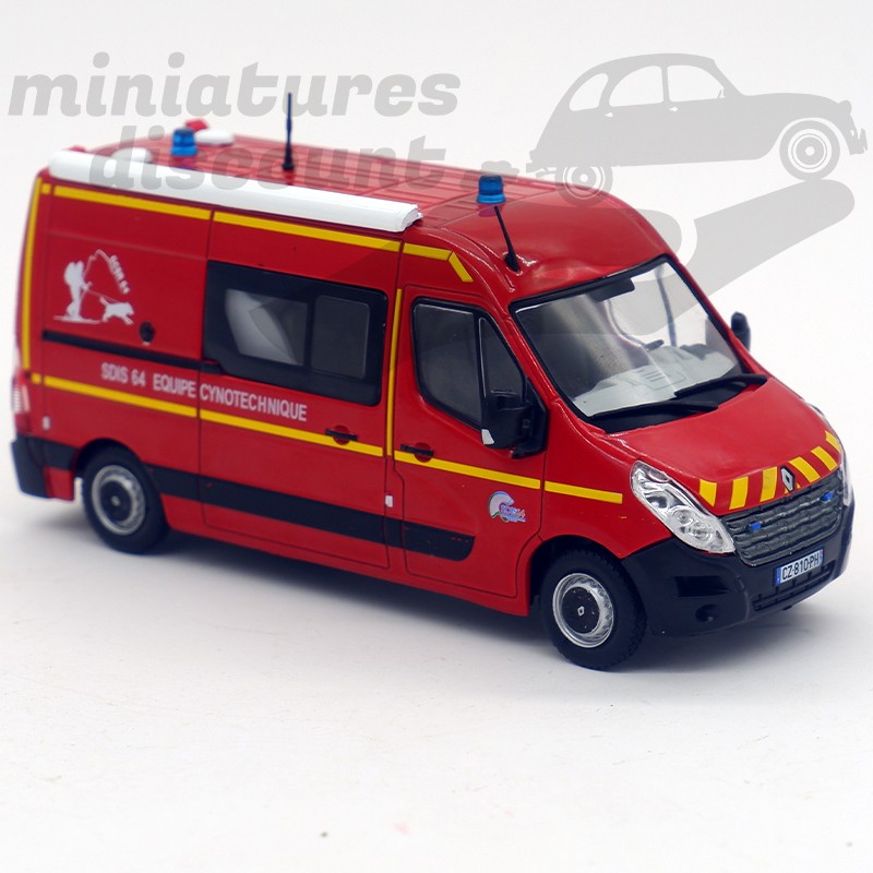 VÉHICULE DE POMPIERS Renault Master cynotechnique - 1:43 Hachette Camion CPL43 EUR 24,90