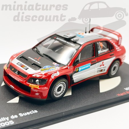 MITSUBISHI LANCER WRC DE 2005 (ROUGE) - 1/43ème en boite