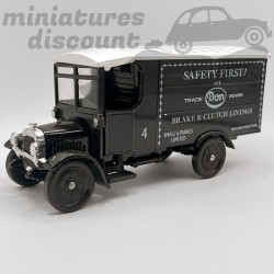 THORNYCROFT BOX VAN "SAFETY FIRST" (NOIR) - CORGI - 1/43ème en boite