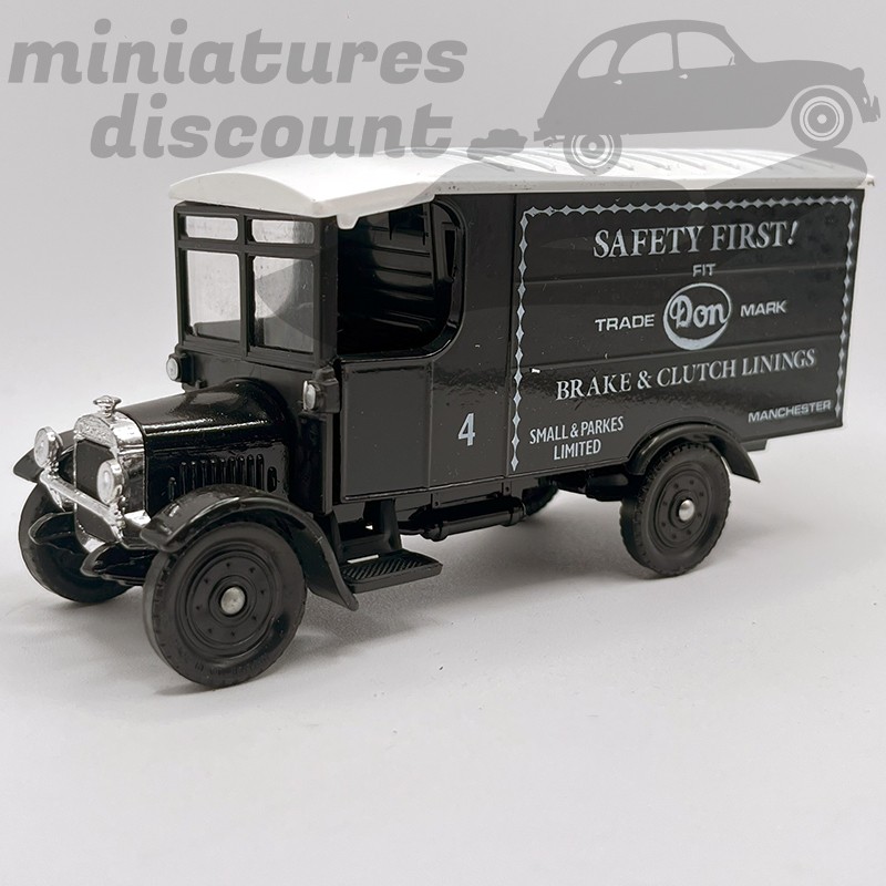 THORNYCROFT BOX VAN "SAFETY FIRST" (NOIR) - CORGI - 1/43ème en boite